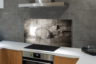 Szklany Panel Mistyczne Światło w Jaskini