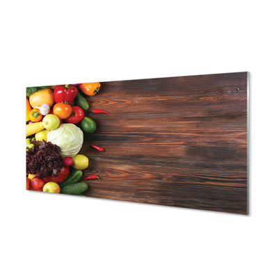 Panel nad Blat Kuchenny Kolorowy Zestaw Warzywny