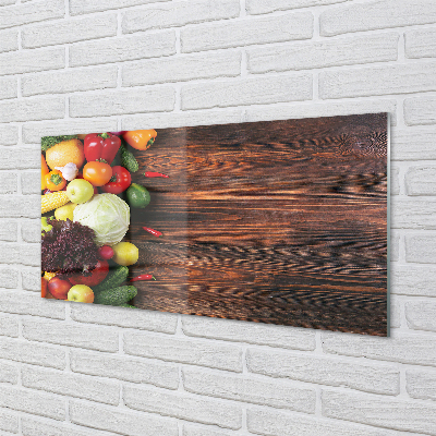 Panel nad Blat Kuchenny Kolorowy Zestaw Warzywny