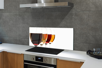 Szklany Panel Zestaw Kieliszków do Wina