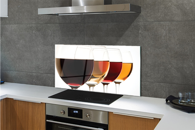 Szklany Panel Zestaw Kieliszków do Wina