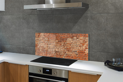 Panel szklany do Kuchni Mur Ceglany w Stylu Loft