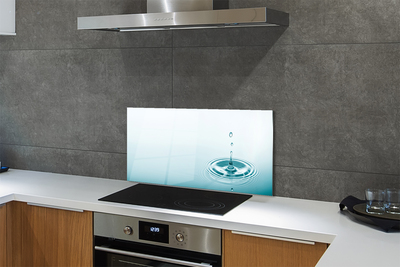 Szklany Panel Kropla Wody w Makrofotografii