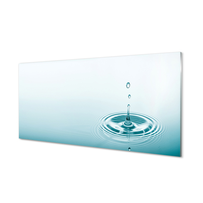 Szklany Panel Kropla woda makro