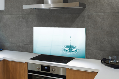 Szklany Panel Kropla Wody w Makrofotografii