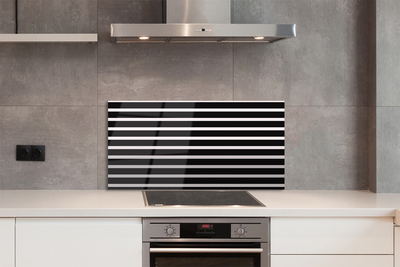 Panel Szklany Klasyczne Czarne Pasy