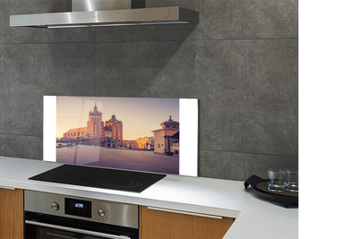 Panel Szklany Poranek przy Bazylice w Krakowie