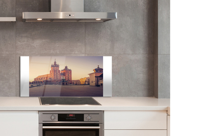 Panel Szklany Poranek przy Bazylice w Krakowie