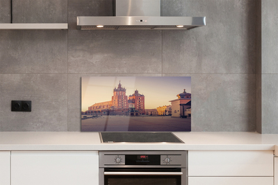 Panel Szklany Poranek przy Bazylice w Krakowie