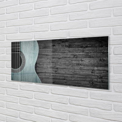 Szklany Panel Struny Gitary