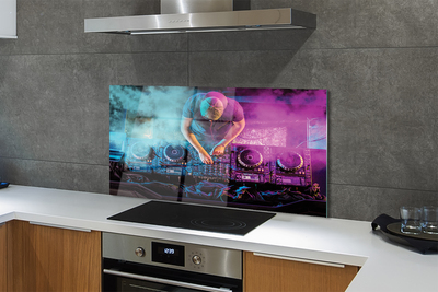 Szklany Panel Konsola DJ-a w Blasku Świateł