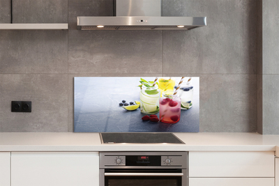 Szklany Panel Mix Owocowy: Malina i Limonka