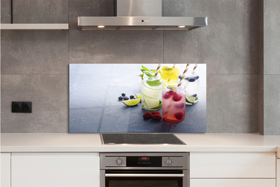 Szklany Panel Mix Owocowy: Malina i Limonka