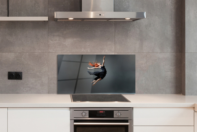 Szklany Panel Elegancja w Czarnej Sukni