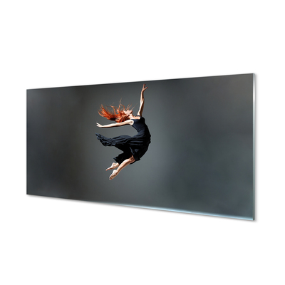 Szklany Panel Elegancja w Czarnej Sukni