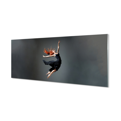 Szklany Panel Elegancja w Czarnej Sukni