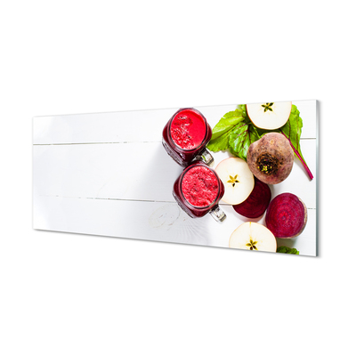 Szklany Panel Zdrowy Koktajl Buraczano-Jabłkowy