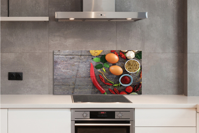 Panel nad Blat Kuchenny Kompozycja z Jajkiem i Papryczką