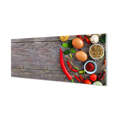 Panel nad Blat Kuchenny Kompozycja z Jajkiem i Papryczką