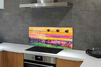 Szklany Panel Korony Drzew pod Niebem