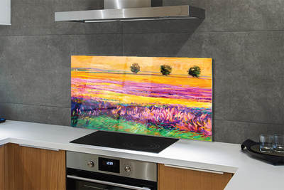 Szklany Panel Korony Drzew pod Niebem