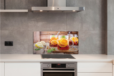 Szklany Panel Mrożona Herbata z Cytrusami