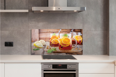 Szklany Panel Mrożona Herbata z Cytrusami