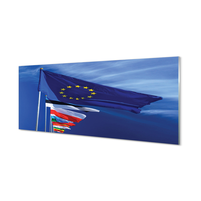 Szklany Panel Różnorodne Barwy Narodowe