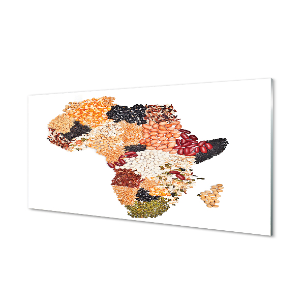 Szklany Panel Przyprawy mapa