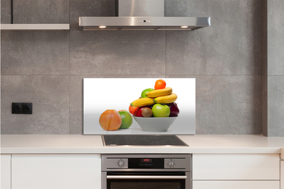 Panel szklany do Kuchni Miska Pełna Świeżych Owoców