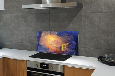 Szkło Ozdobne do Kuchni Człowiek na tle Nieba