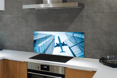 Panel nad Blat Kuchenny Samolot nad Budynkami