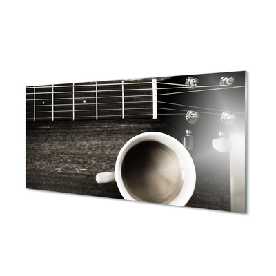 Szklany Panel Kawa gitara