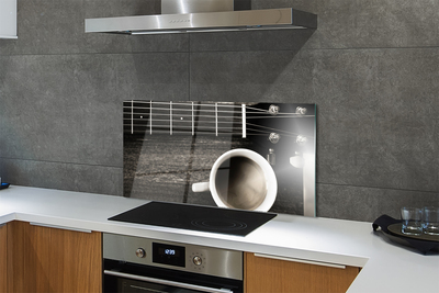 Szklany Panel Melodia i Aromat Kawy