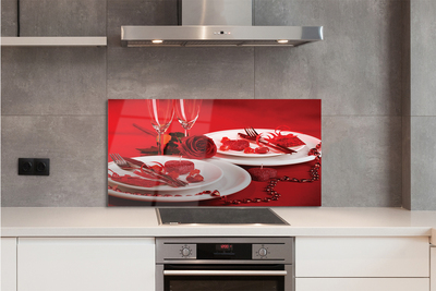 Panel nad Blat Kuchenny Róża, Serca i Kieliszki