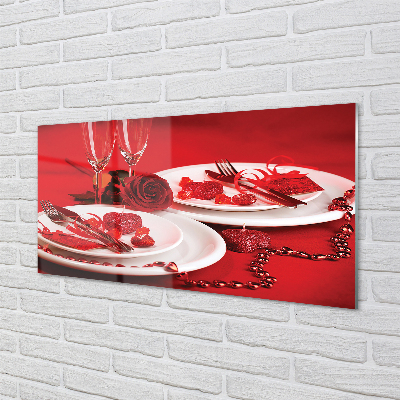 Panel nad Blat Kuchenny Róża, Serca i Kieliszki