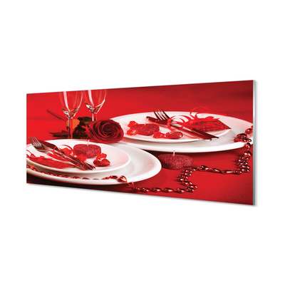 Panel nad Blat Kuchenny Róża, Serca i Kieliszki