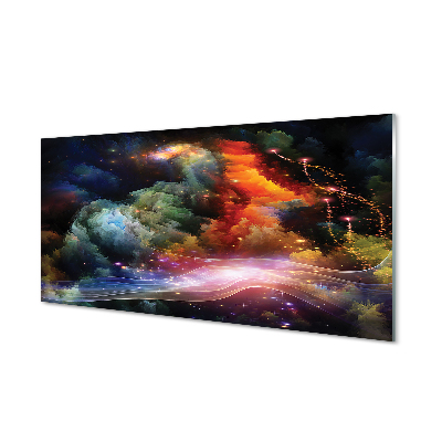 Panel szklany do Kuchni Futurystyczna Wizja Przestrzeni