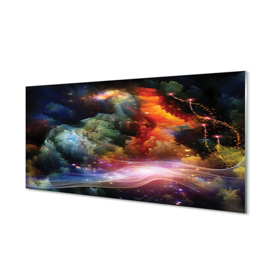 Panel szklany do Kuchni Futurystyczna Wizja Przestrzeni