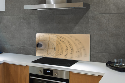 Szklany Panel Arkusz Nutowy