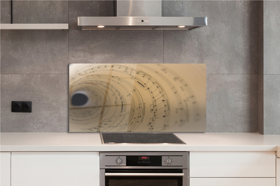 Szklany Panel Arkusz Nutowy