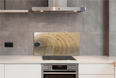 Szklany Panel Arkusz Nutowy