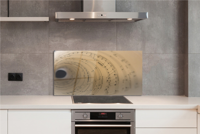 Szklany Panel Arkusz Nutowy