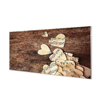 Szklany Panel Muzyka płynąca z Serca