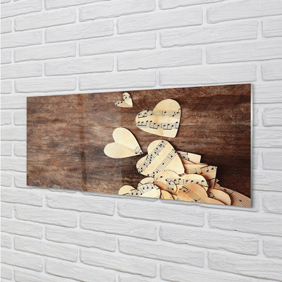 Szklany Panel Muzyka płynąca z Serca