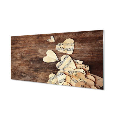 Szklany Panel Muzyka płynąca z Serca