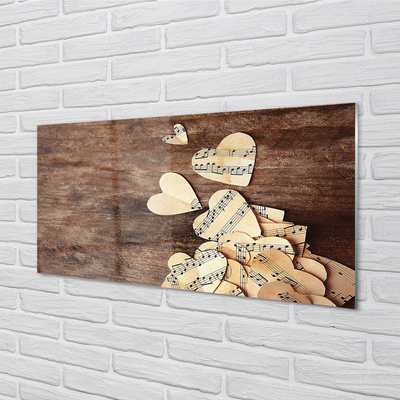 Szklany Panel Muzyka płynąca z Serca