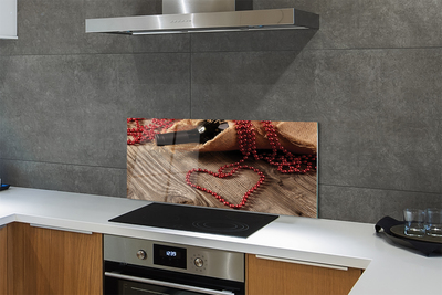 Szklany Panel Miłosny Akcent z Winem