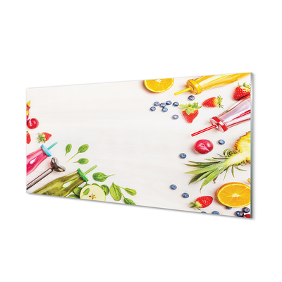 Szklany Panel Zielony Koktajl Szpinakowy