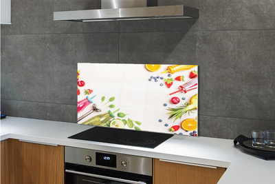 Szklany Panel Zielony Koktajl Szpinakowy